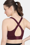 Zelocity High Impact Quick Dry Sports Bra - Pickle Beet — thumbnail 4